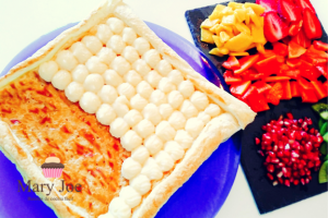 Base de hojaldre con crema pastelera