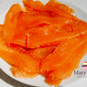 Plato de salmón ahumado