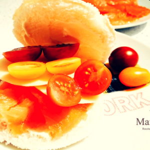 Sandwich de salmón con mayonesa