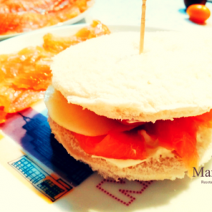 Sandwich de salmón