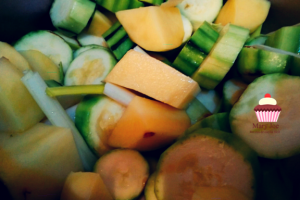 crema de calabacín y patatas
