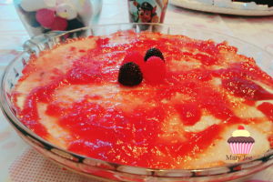 tarata cheesecake con gominolas