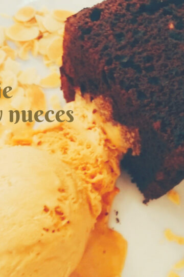 Brownie de chocolate y nueces