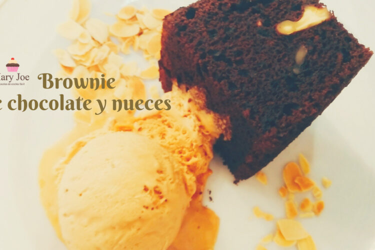 Brownie de chocolate y nueces