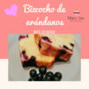bizcocho con arándanos