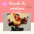 bizcocho con arándanos