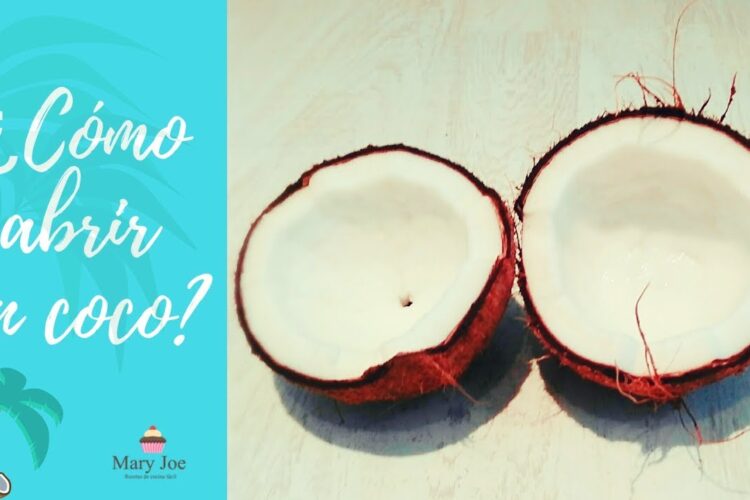 cómo abrir un coco"