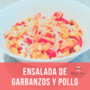 ensalada de garbanzos con pollo