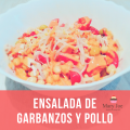 ensalada de garbanzos con pollo