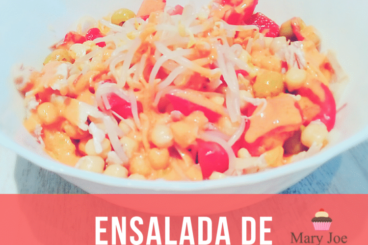 ensalada de garbanzos con pollo