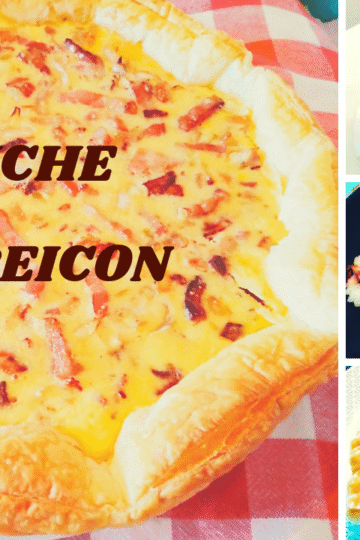 quiche de bacon y queso