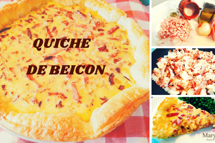 quiche de bacon y queso