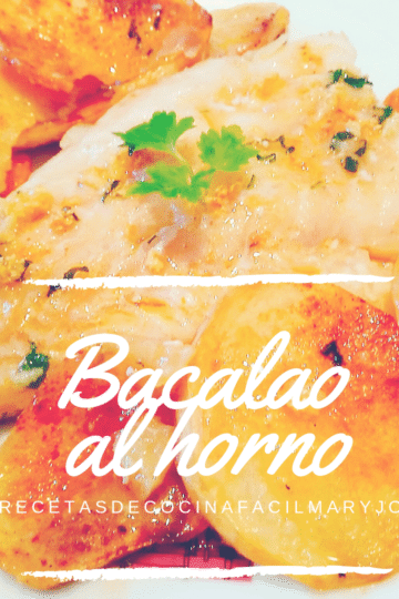 Bacalao al horno receta