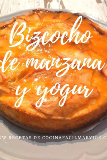 Receta de bizcocho de manzana con yogur